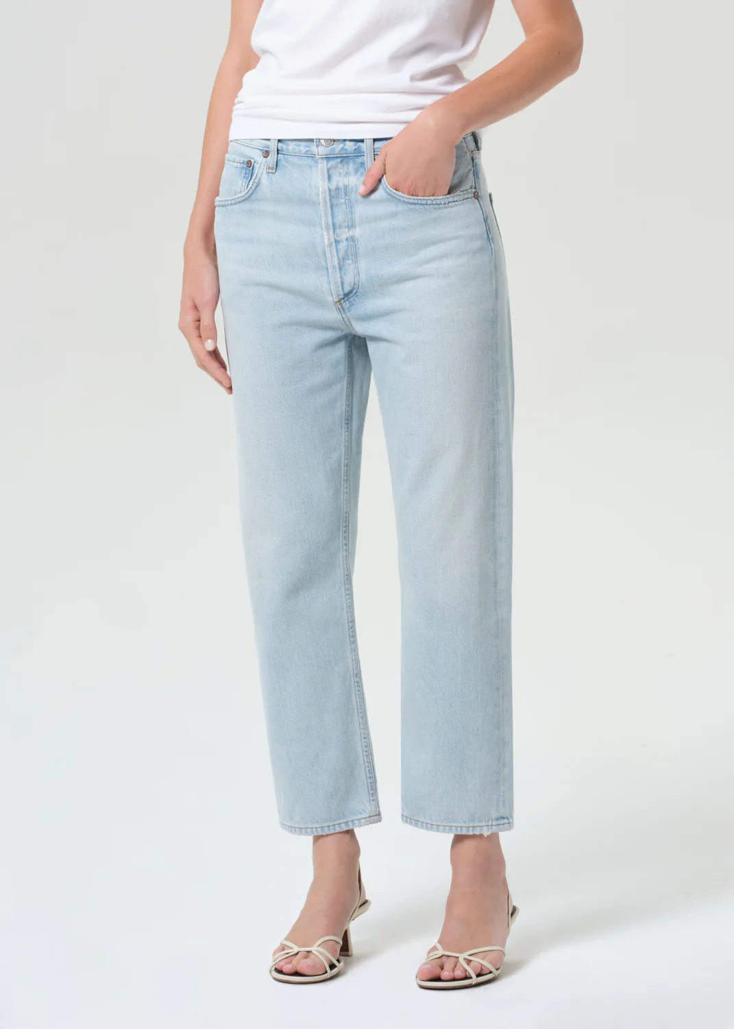 90's Crop Mid Rise Straight (Weightless) in Distraction - Image 4