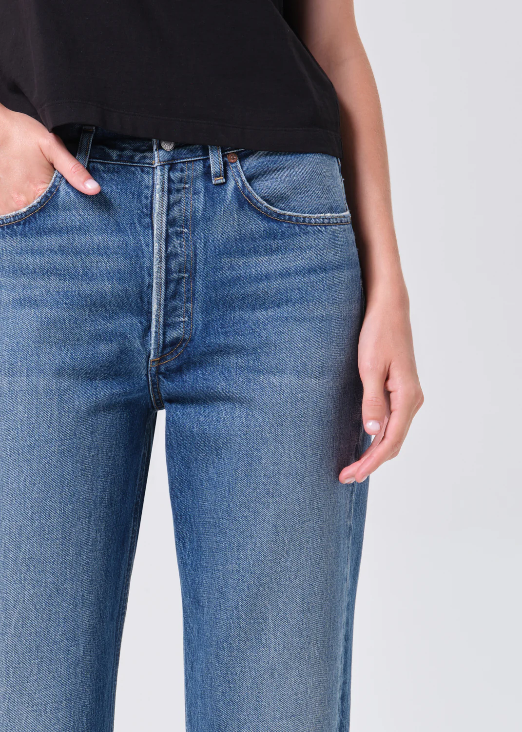 90's Crop Mid Rise Straight in Bounty - Image 4