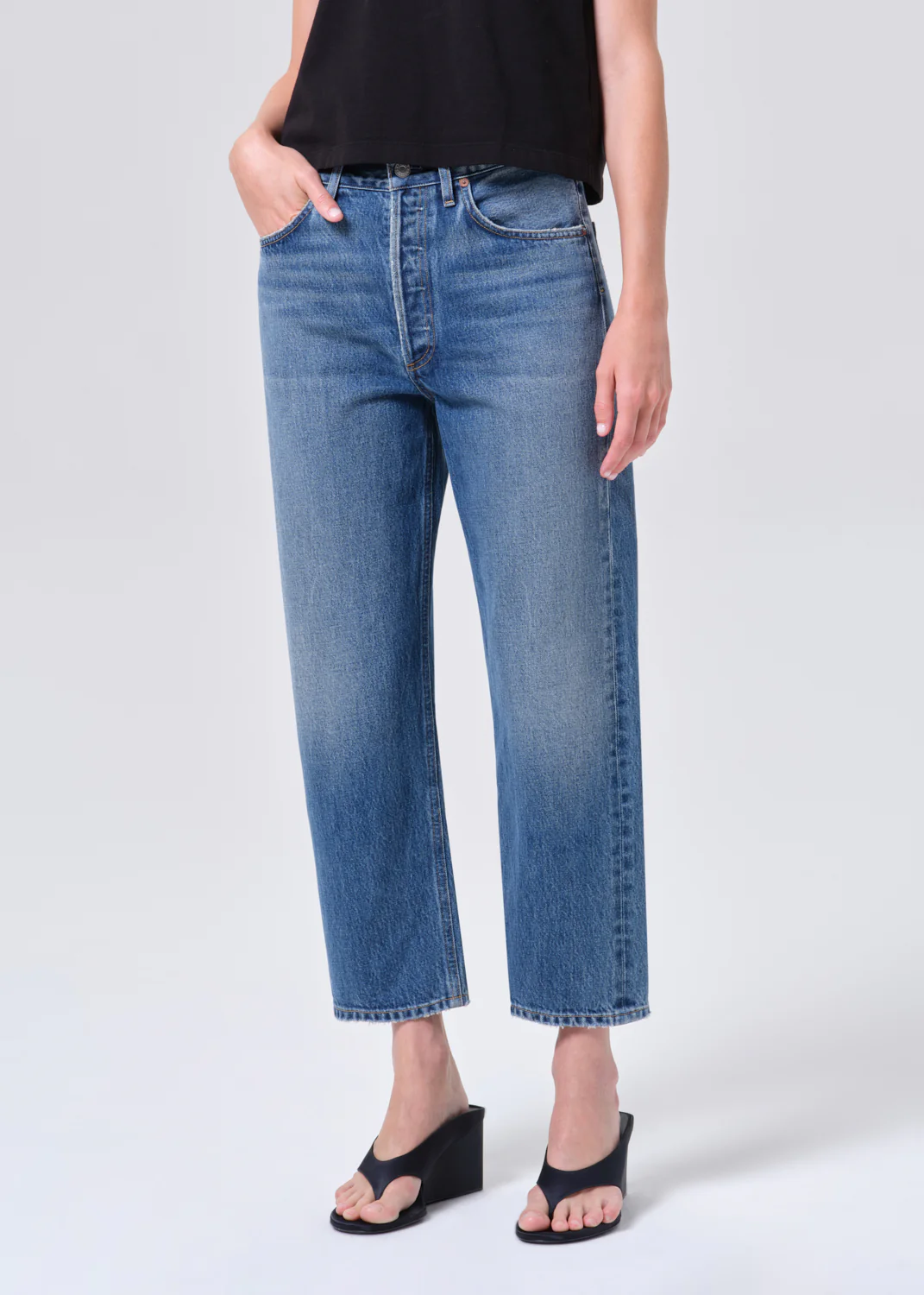 90's Crop Mid Rise Straight in Bounty - Image 5
