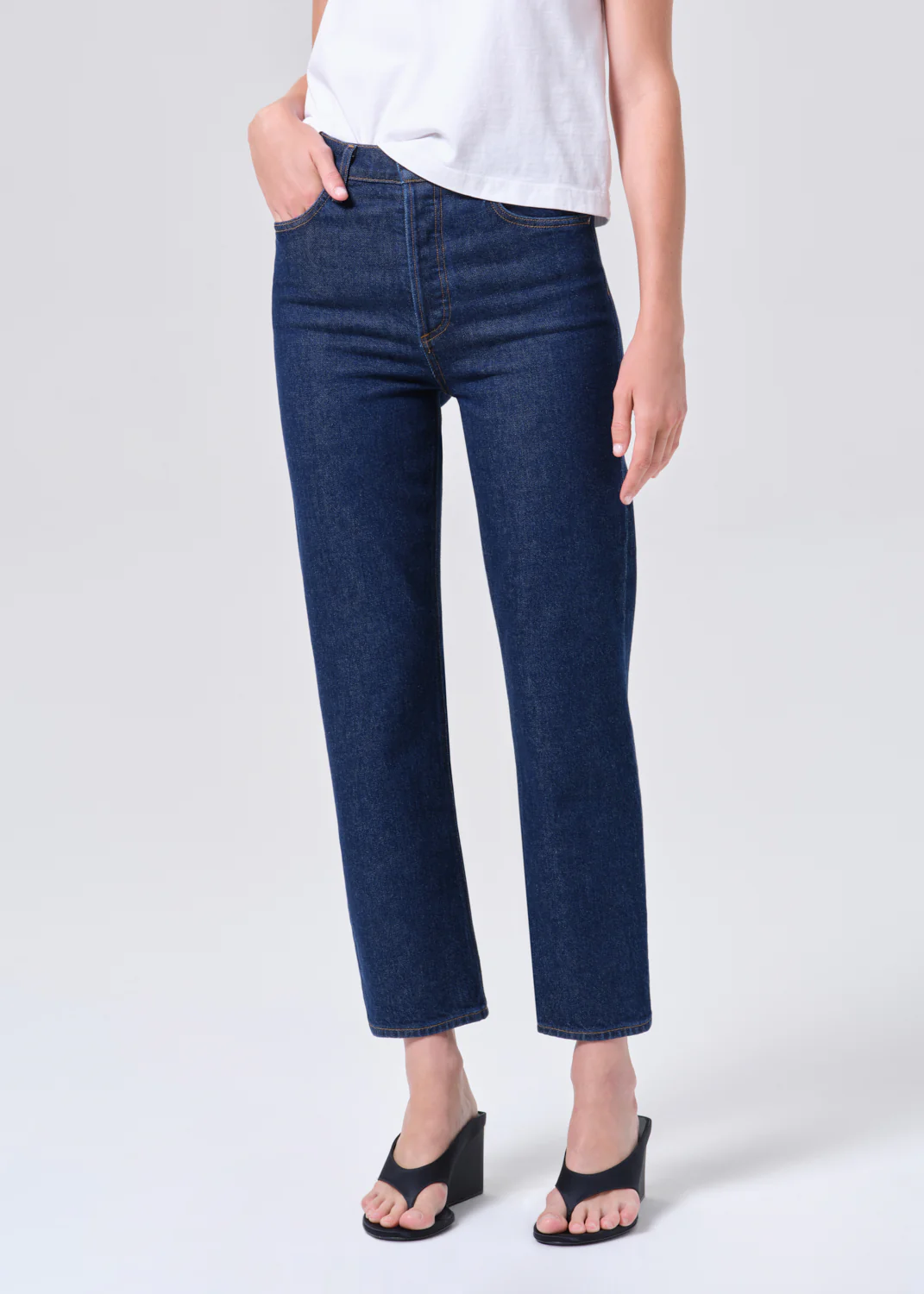 90's Pinch Waist Crop (Comfort Stretch) in Reissue - Image 4
