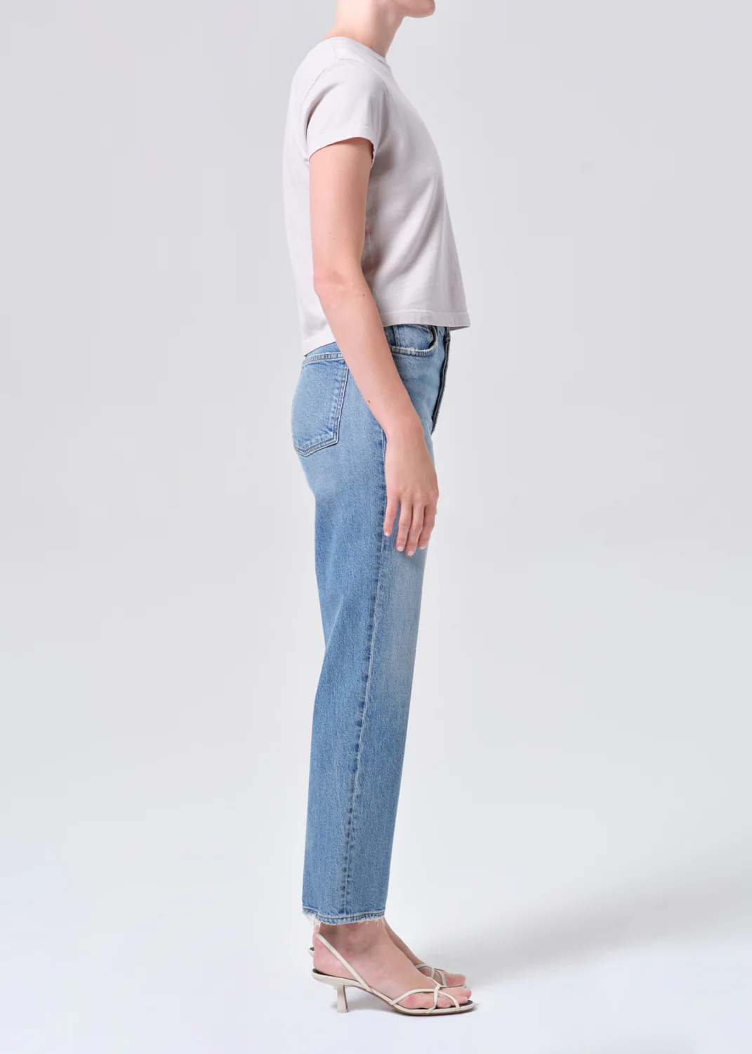 90's Pinch Waist Crop (Weightless Stretch) in Renew - Image 3