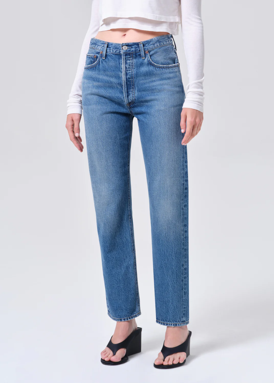 90's Pinch Waist High Rise Straight (Weightless) in Circulate - Image 4