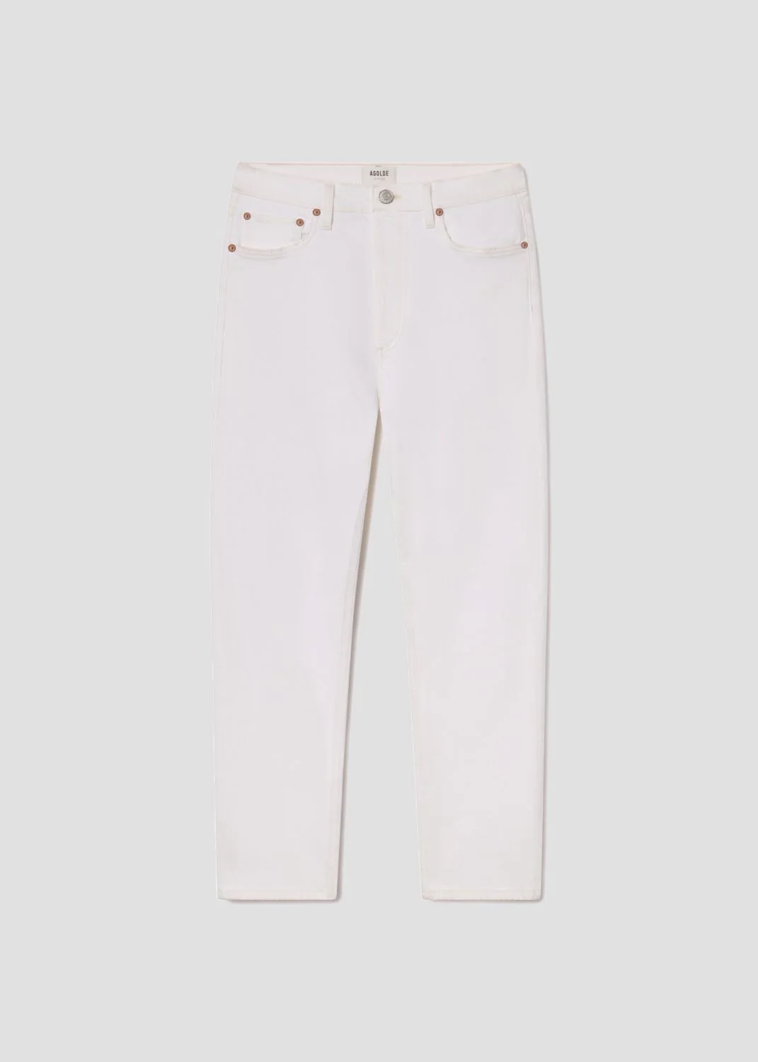 90's Pinch Waist High Rise Straight in Marshmallow - Image 6
