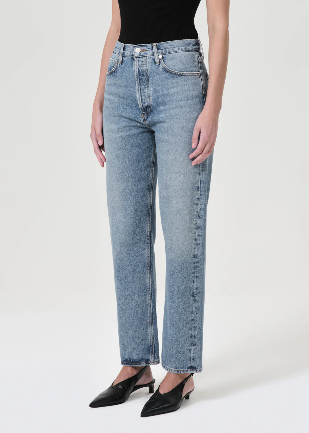 90's Pinch Waist High Rise Straight in Navigate - Image 4
