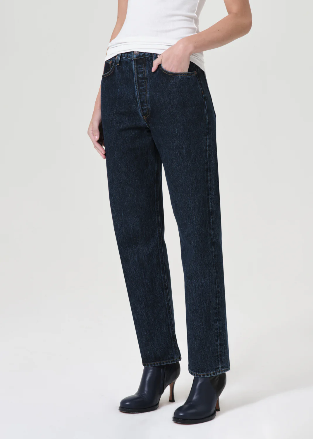 90's Pinch Waist High Rise Straight in Pendulum - Image 4