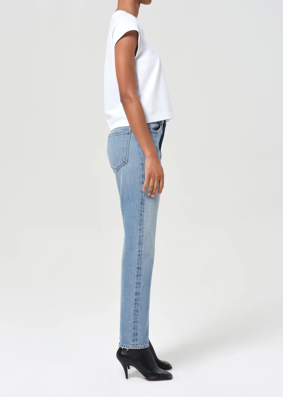 90's Pinch Waist High Rise Straight in Stage - Image 3