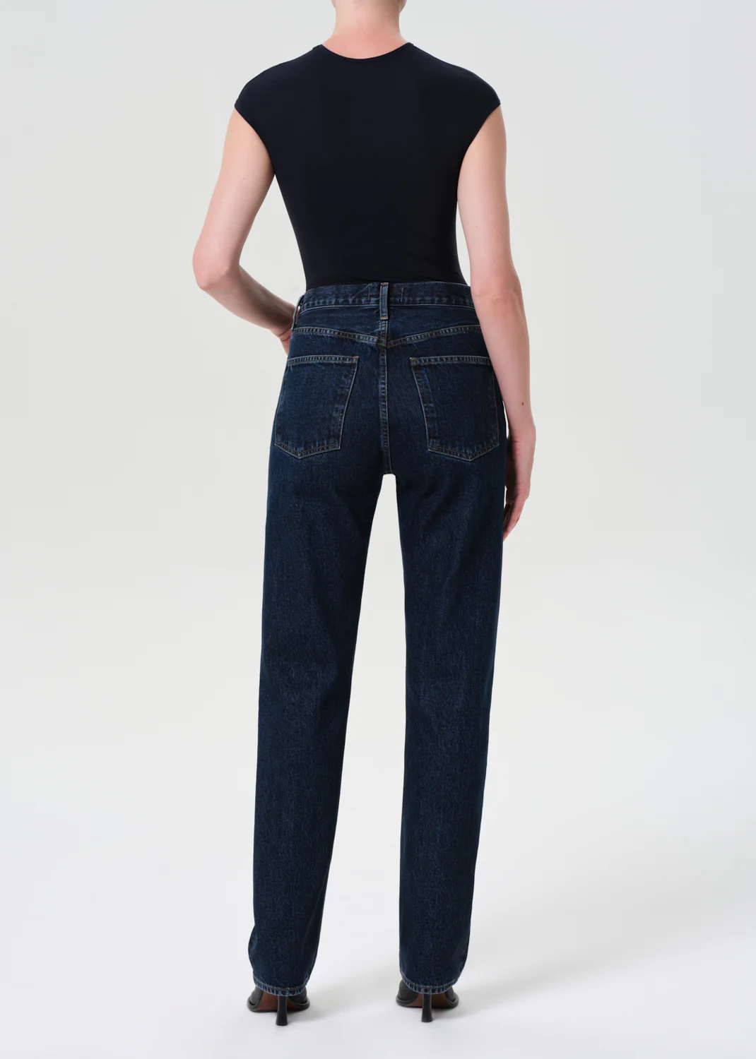 90's Pinch Waist High Rise Straight Long in Pendulum - Image 2