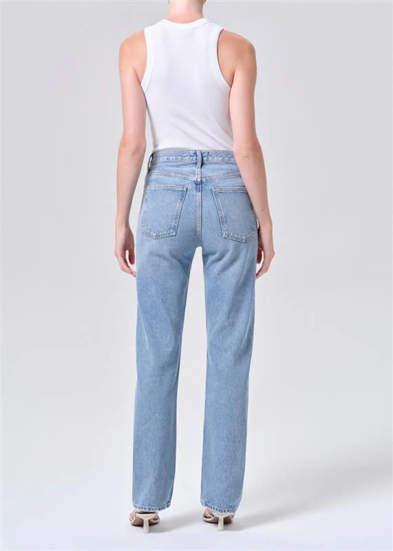 90's Pinch Waist High Rise Straight Long in Force - Image 2