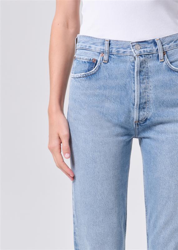 90's Pinch Waist High Rise Straight Long in Force - Image 5