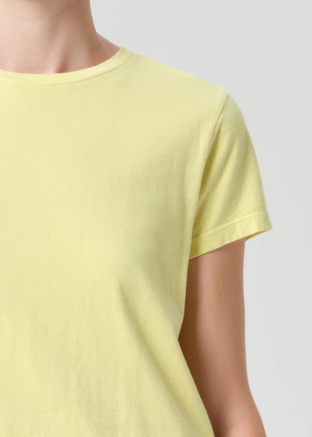 Adine Shrunken Tee in Canary - Image 5