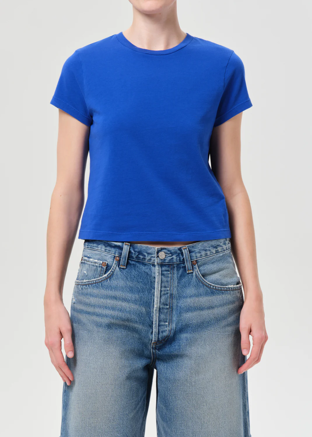 Adine Shrunken Tee in Cobalt