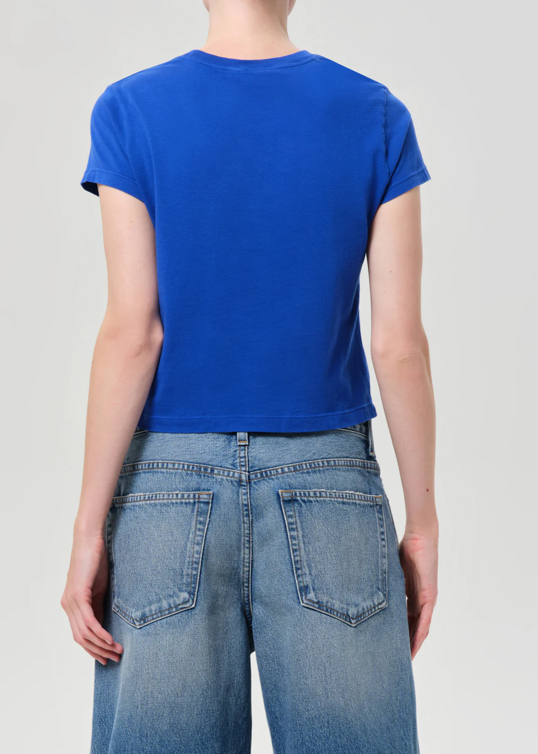 Adine Shrunken Tee in Cobalt - Image 2