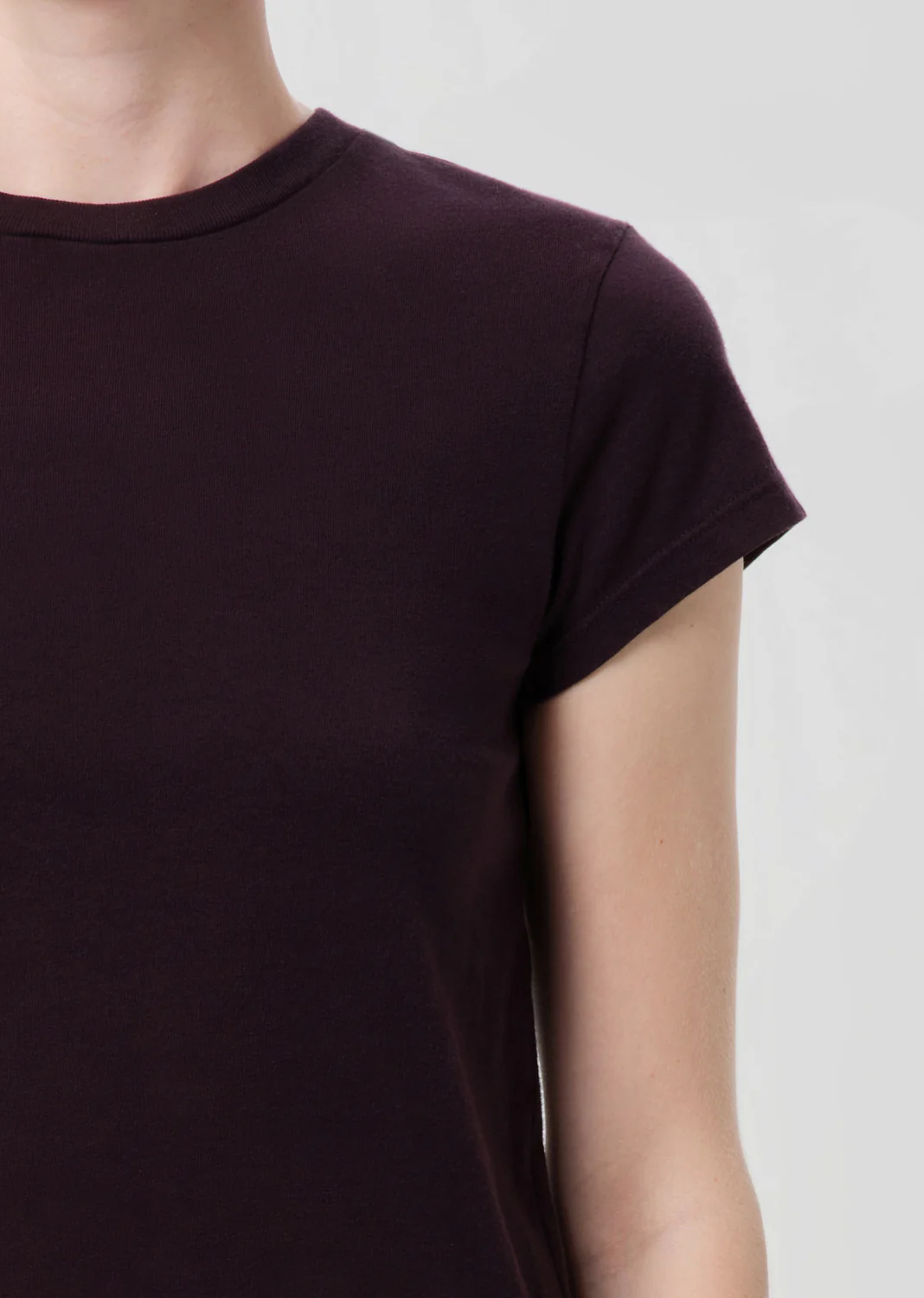 Adine Shrunken Tee in Eggplant - Image 5