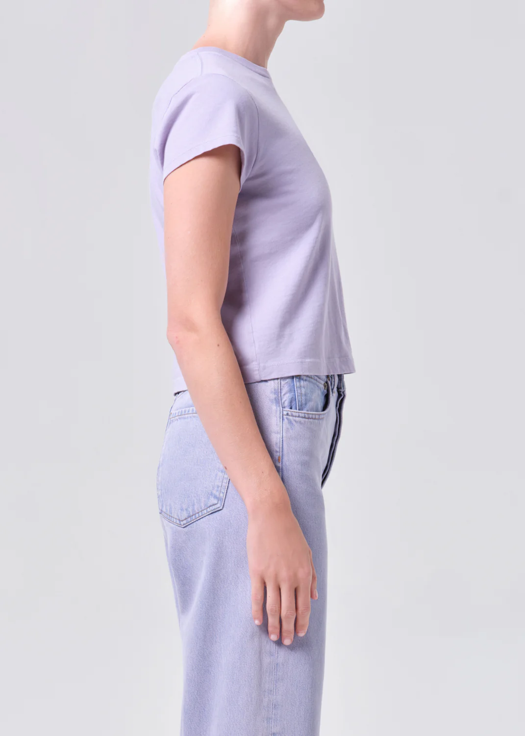 Adine Shrunken Tee in Lilac - Image 3