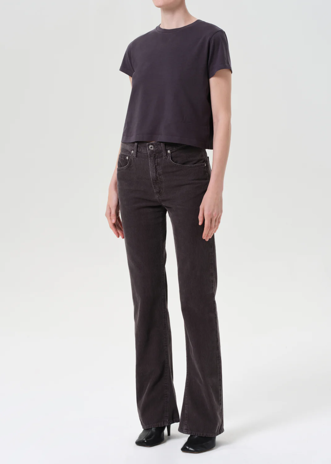 Adine Shrunken Tee in Shade - Image 4