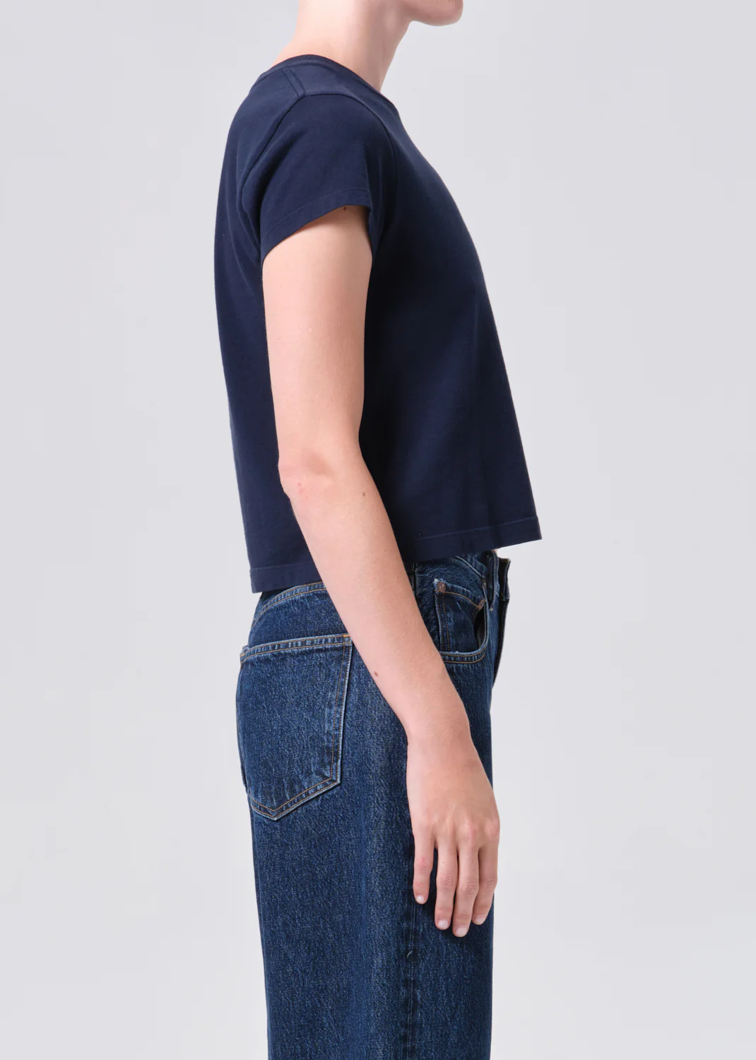 Adine Shrunken Tee in Storm - Image 3