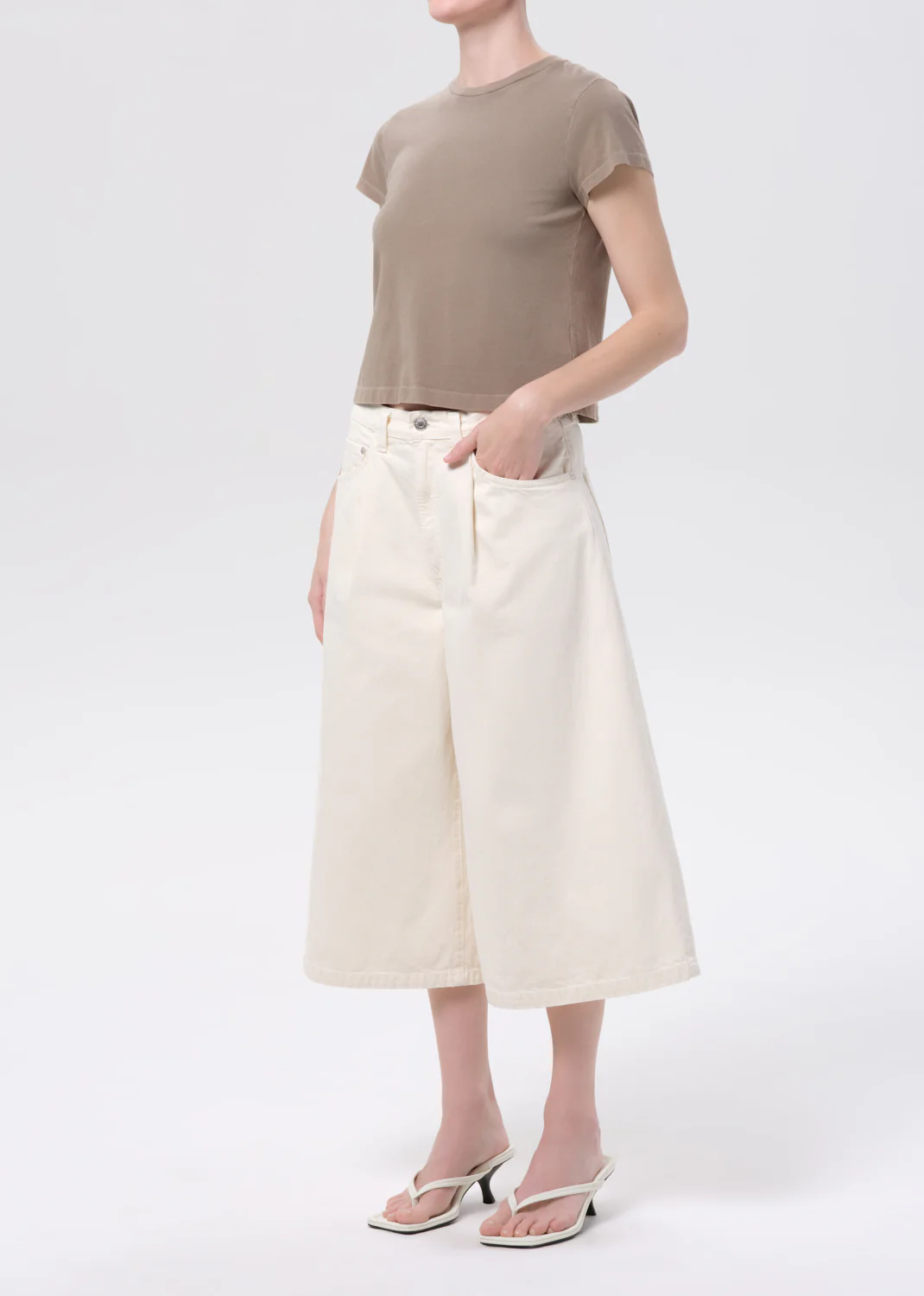 Adine Shrunken Tee in Trail - Image 4