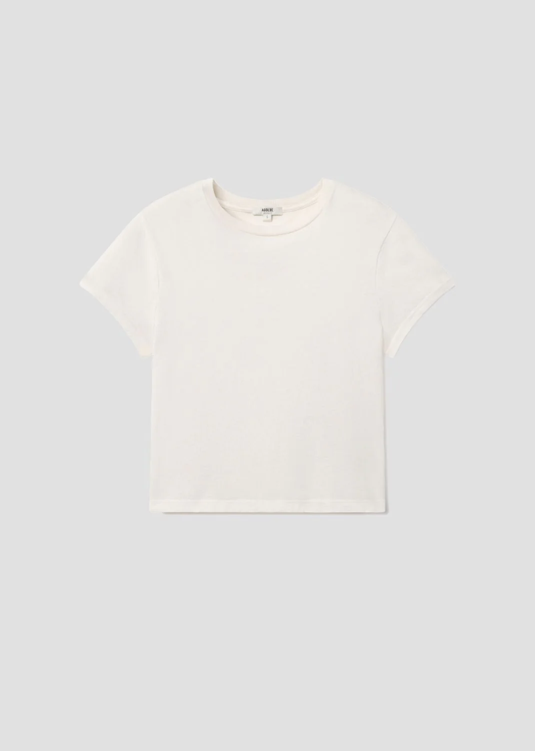 Adine Shrunken Tee in White Ash - Image 7