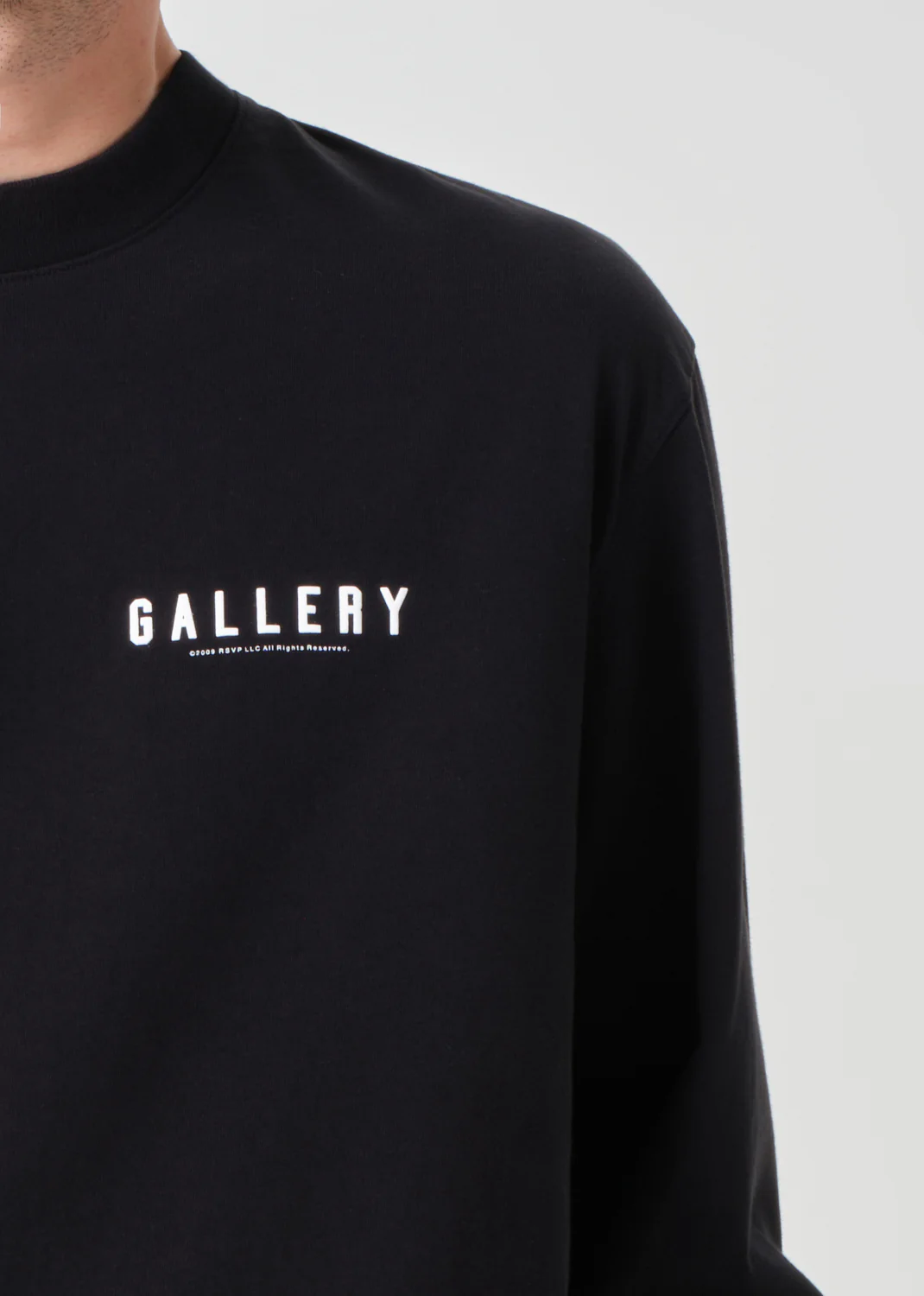 AGOLDE / RSVP Gallery L/S Tee in Black / White - Image 6