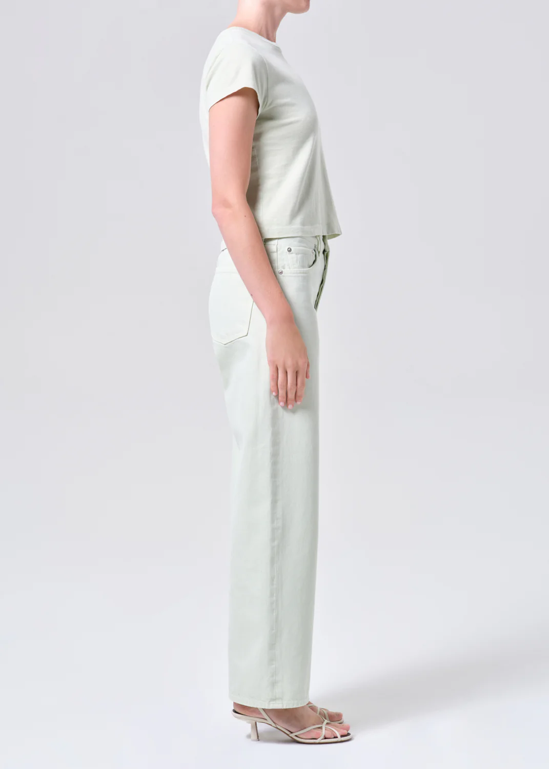 Arc Jean 32" in Mint Cream - Image 3
