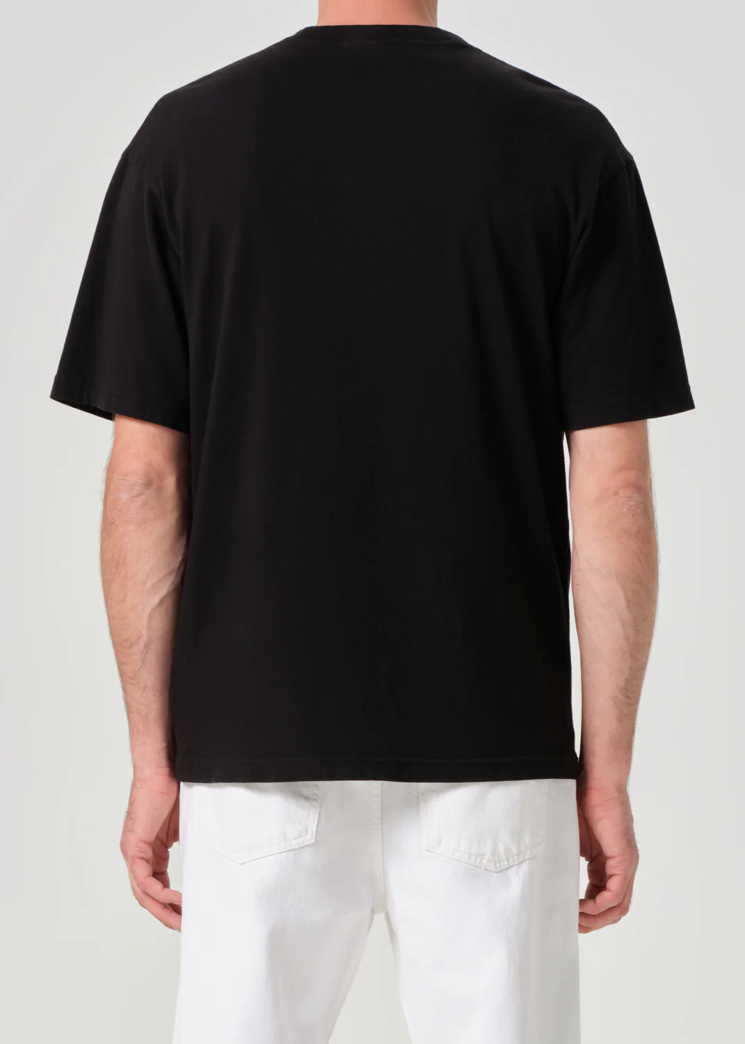 Asha Mock Neck Tee in Black - Image 5