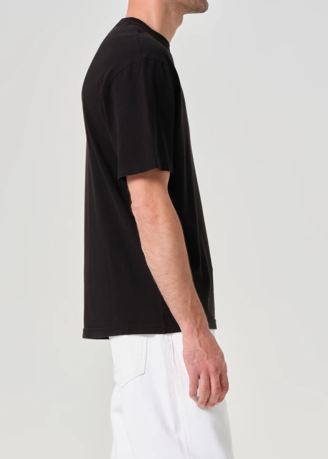 Asha Mock Neck Tee in Black - Image 7