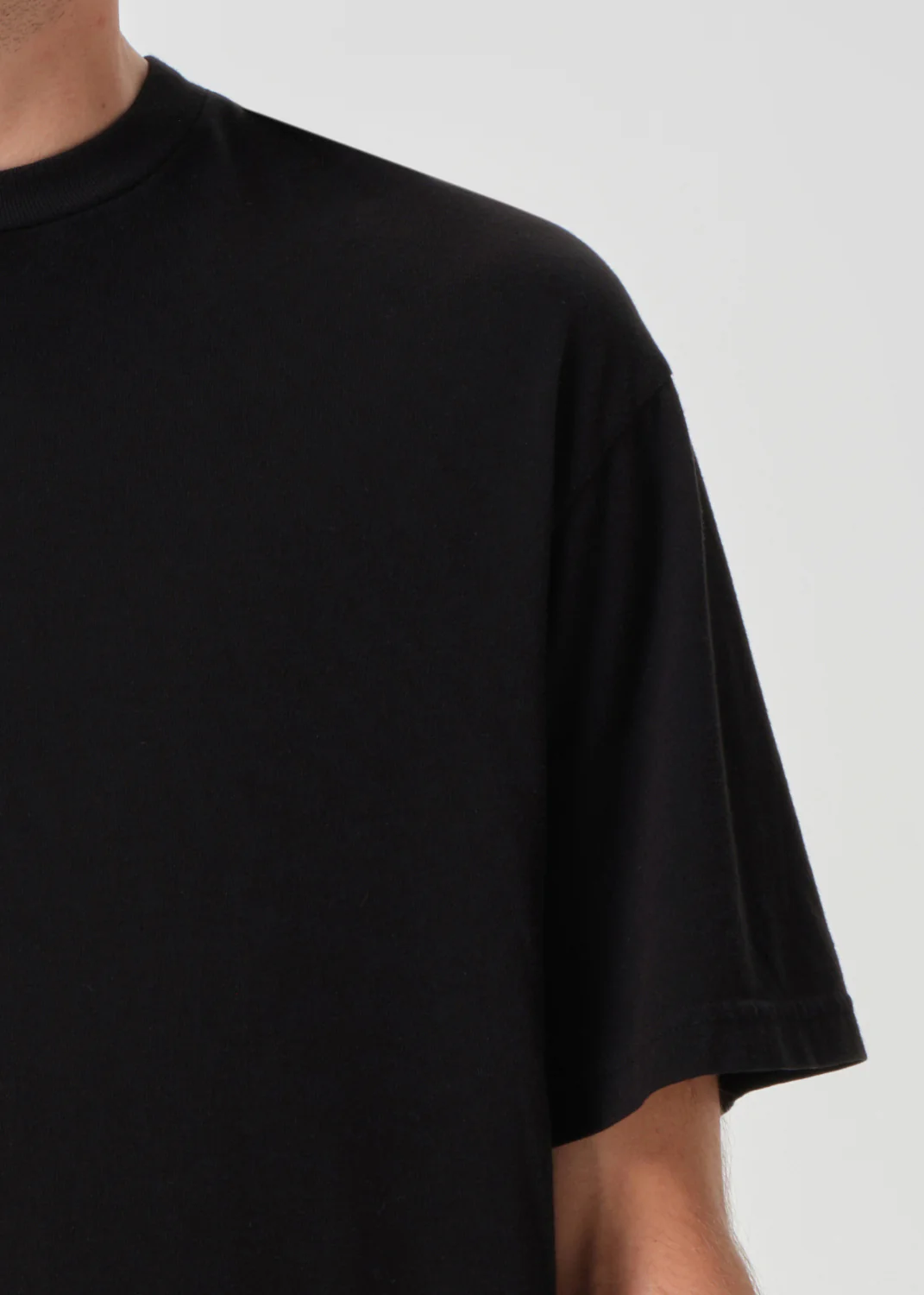 Asha Mock Neck Tee in Black - Image 8