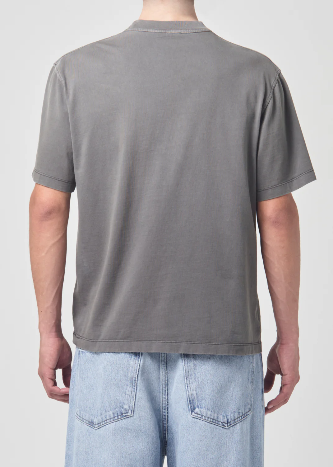Asha Mock Neck Tee in Flint - Image 4