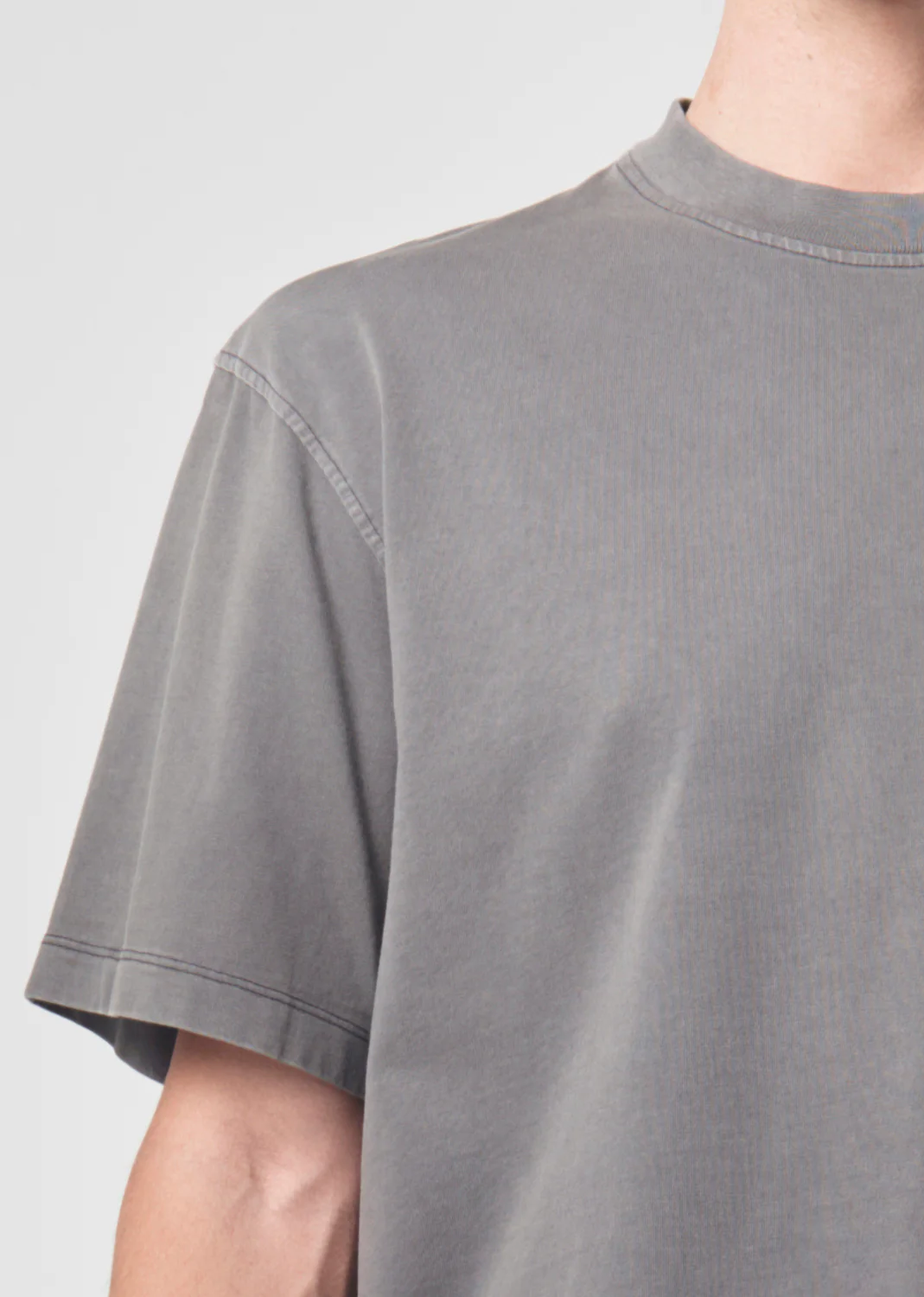 Asha Mock Neck Tee in Flint - Image 7