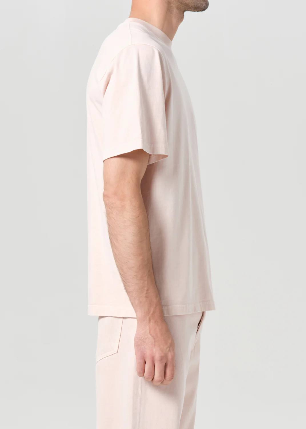 Asha Mock Neck Tee in Foundation - Image 3