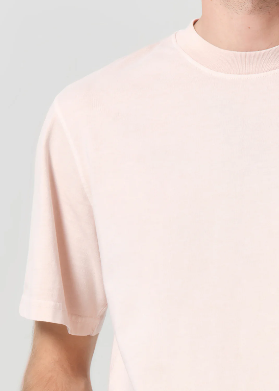 Asha Mock Neck Tee in Foundation - Image 6