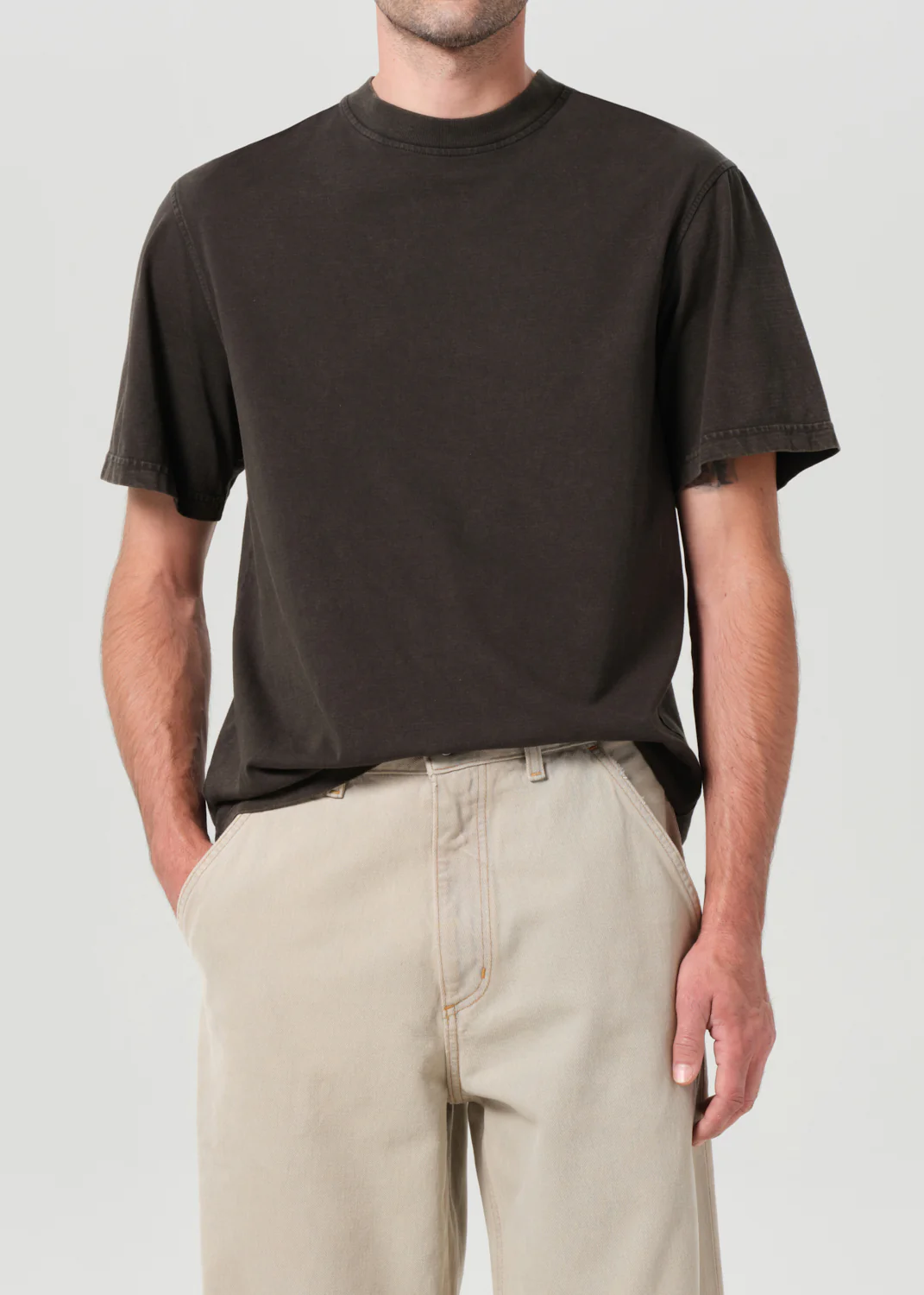 Asha Mock Neck Tee in Fracture - Image 2