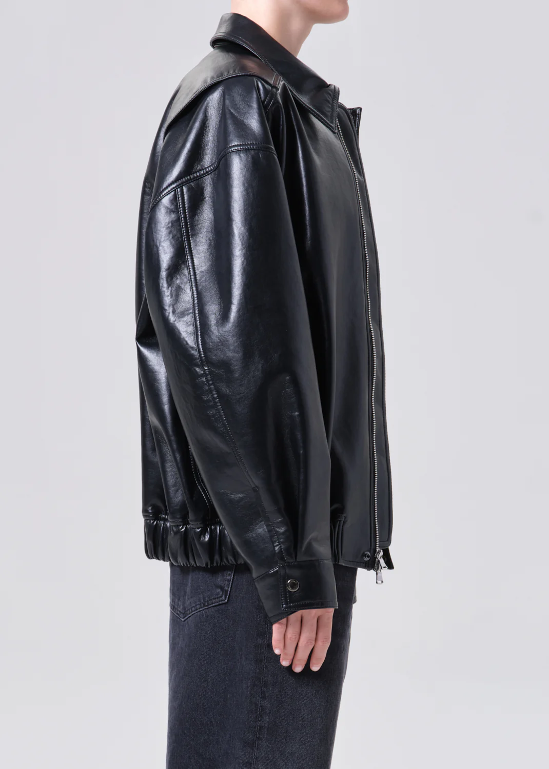 Aston Bomber (Recycled Leather) in Detox - Image 3