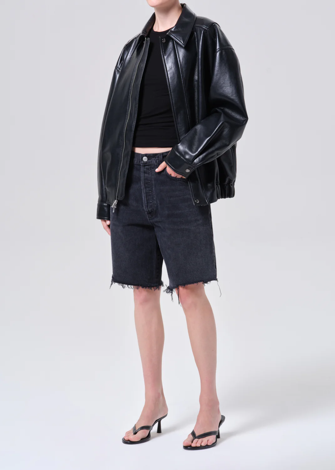 Aston Bomber (Recycled Leather) in Detox - Image 4