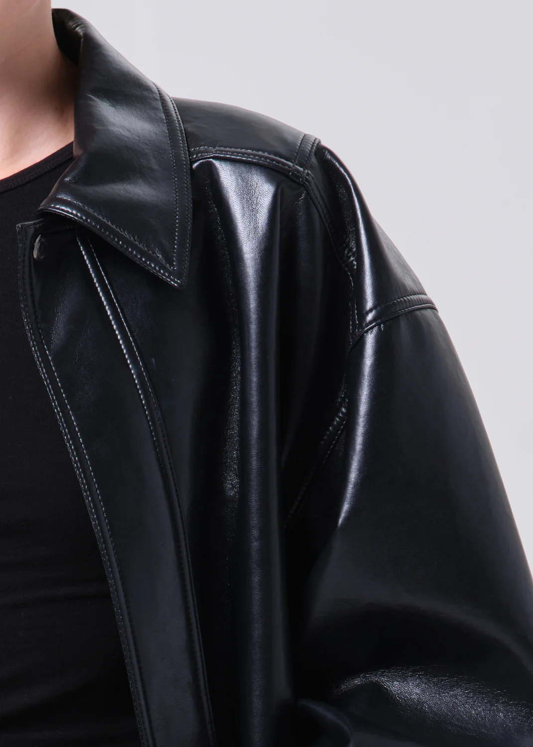 Aston Bomber (Recycled Leather) in Detox - Image 5
