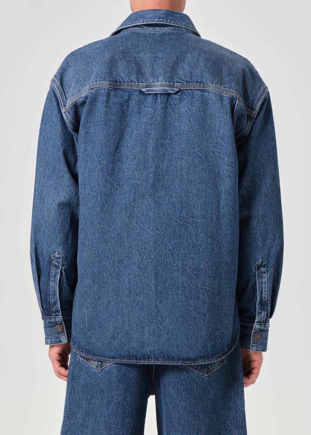 Atticus Shirt in Creased Indigo - Image 3