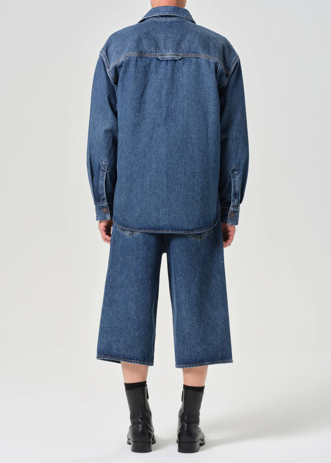 Beesley Short in Creased Indigo - Image 3