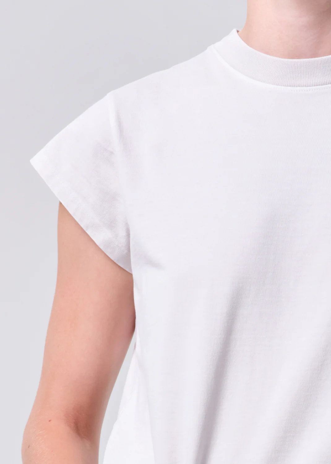 Bryce Cap Sleeve Tee in Bone - Image 5