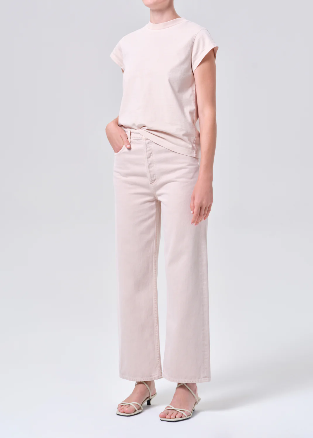 Bryce Cap Sleeve Tee in Foundation - Image 4
