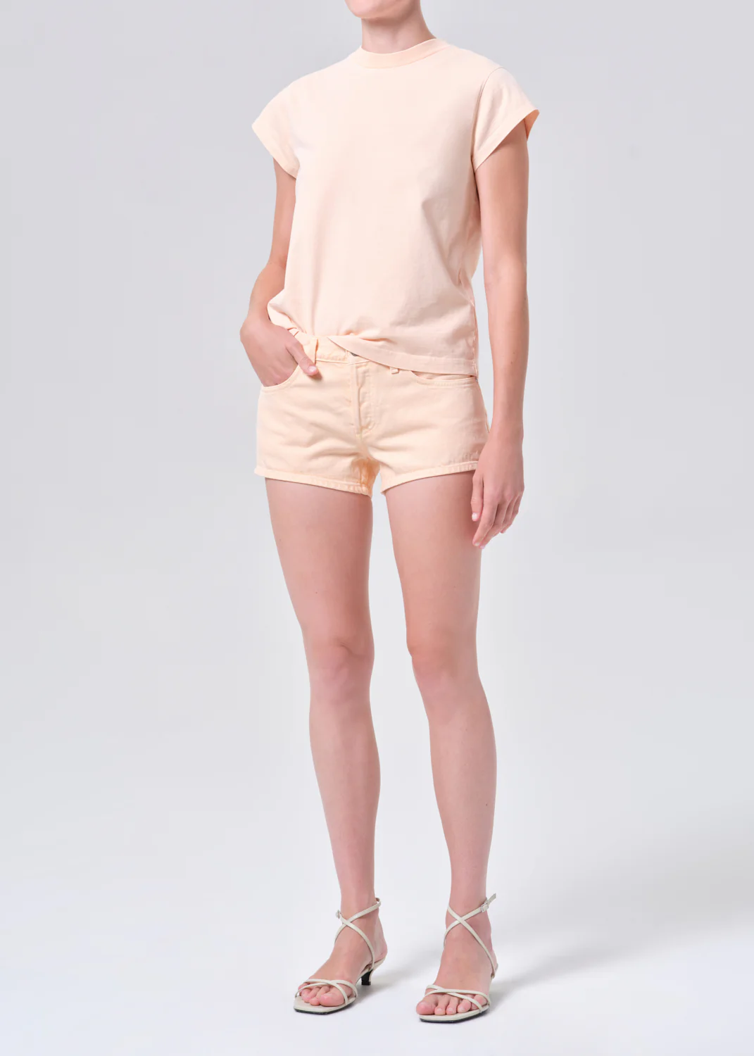 Bryce Cap Sleeve Tee in Sun Filter - Image 4