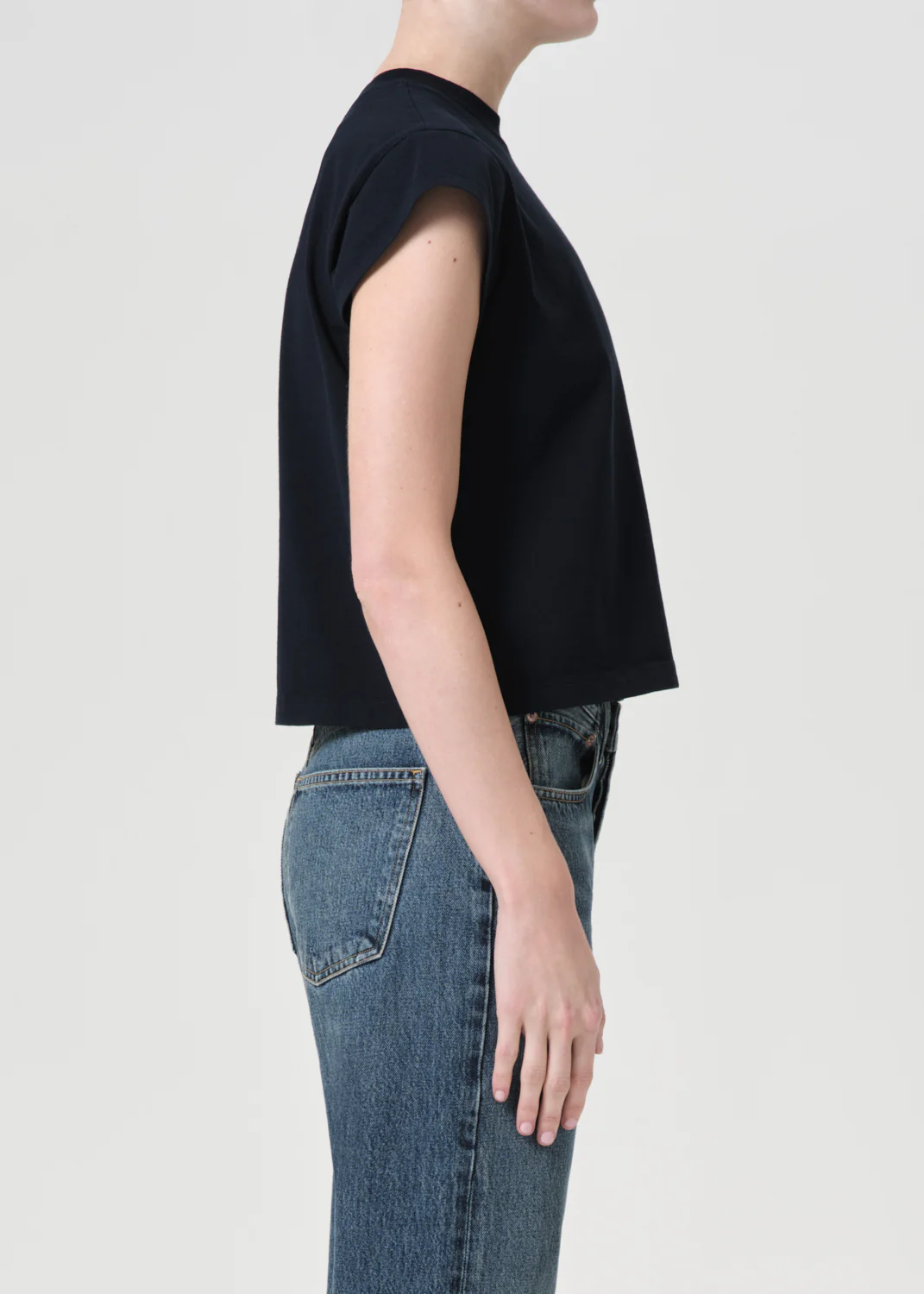 Bryce Cap Sleeve Tee in Storm - Image 3