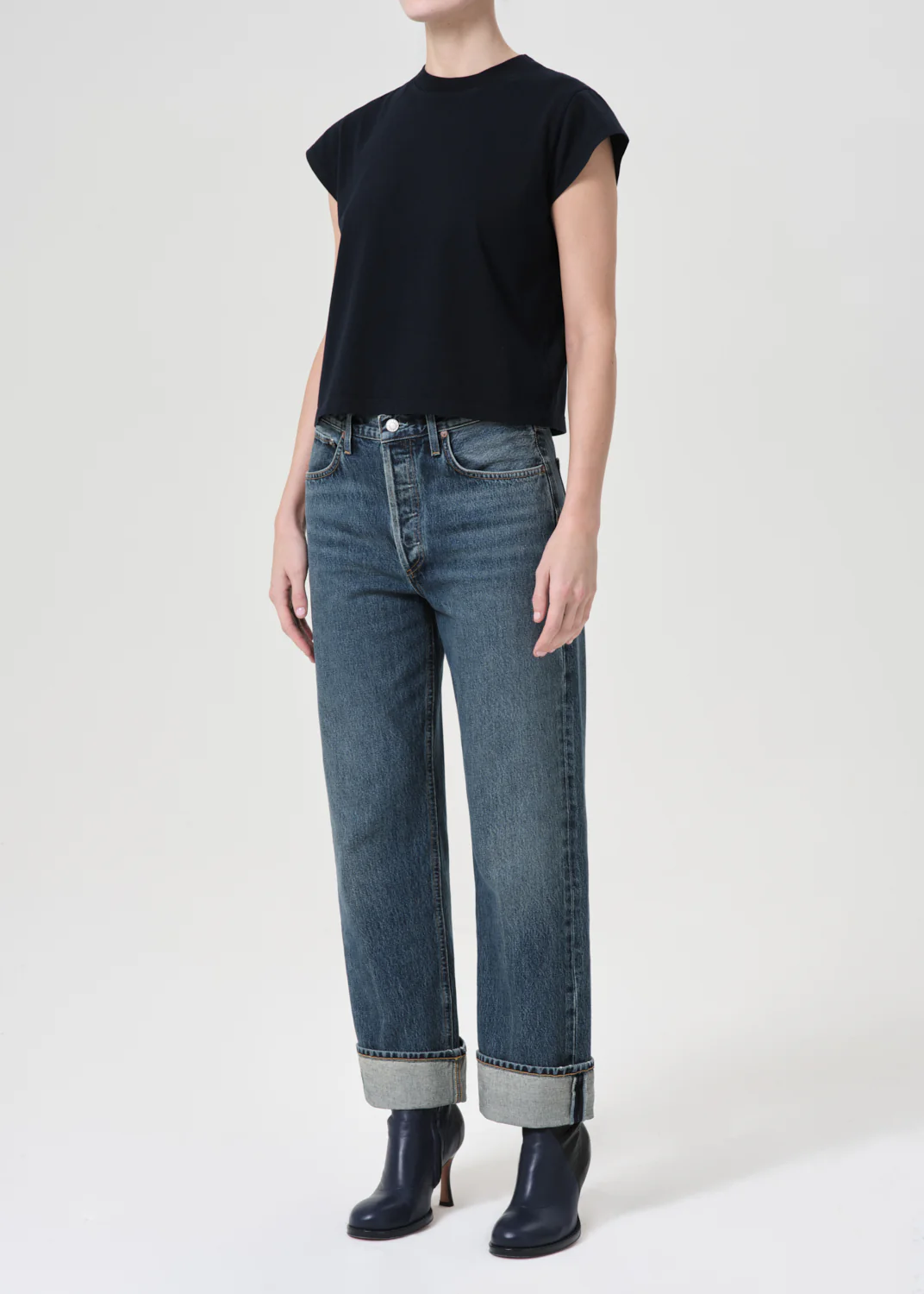 Bryce Cap Sleeve Tee in Storm - Image 4