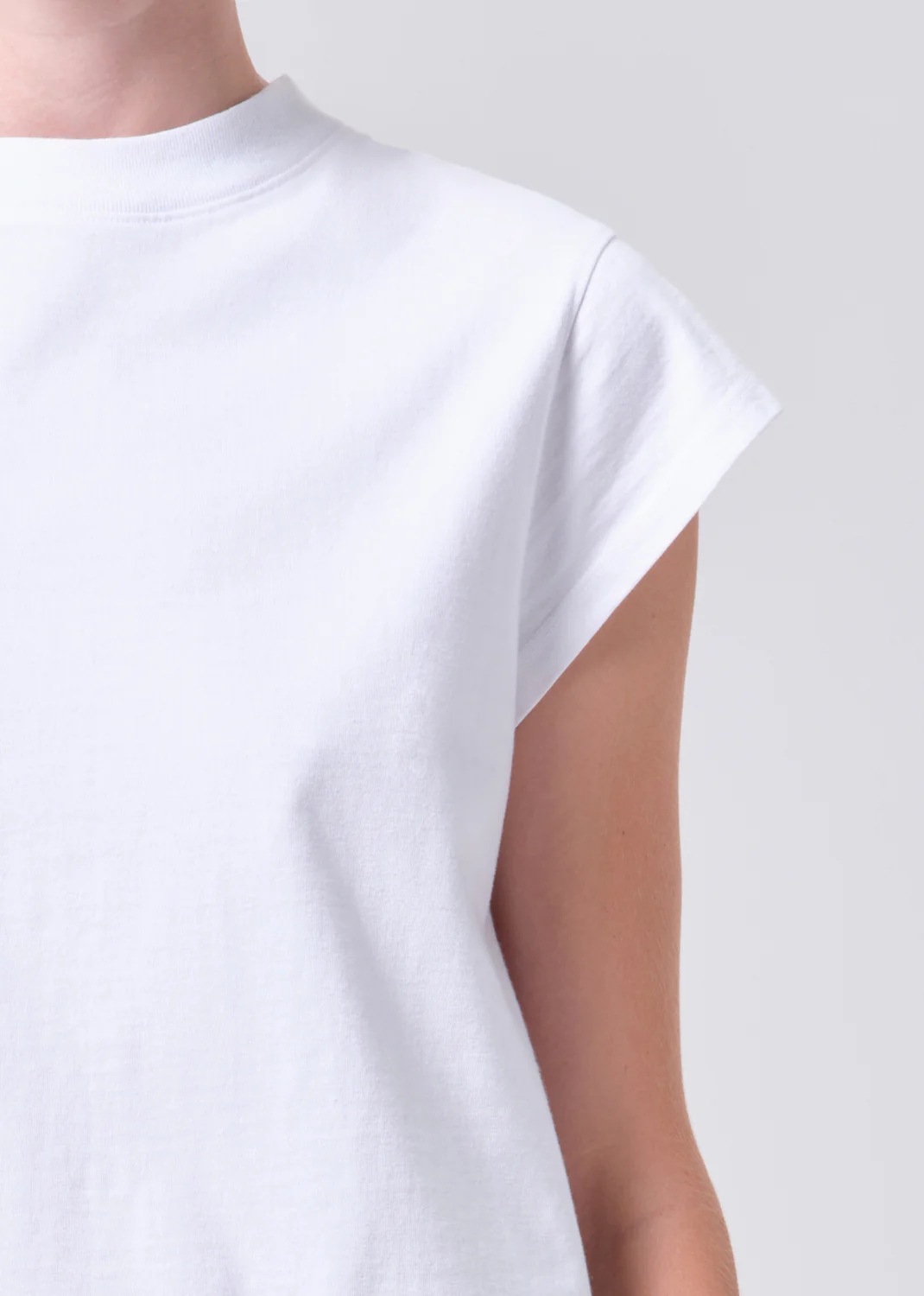 Bryce Cap Sleeve Tee in White - Image 5