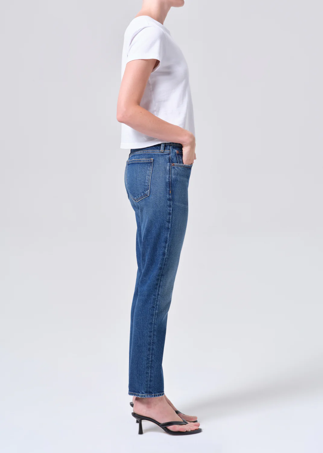 Cocktail Ankle Jean (Comfort Stretch) in Outline - Image 2
