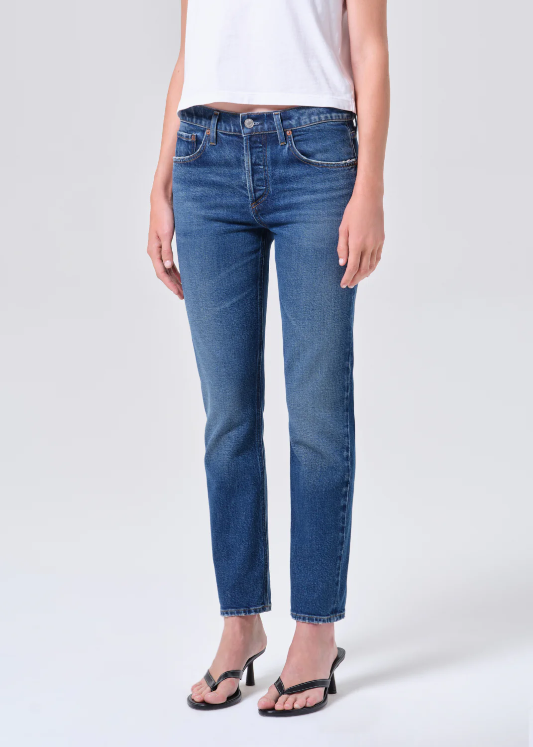 Cocktail Ankle Jean (Comfort Stretch) in Outline - Image 4