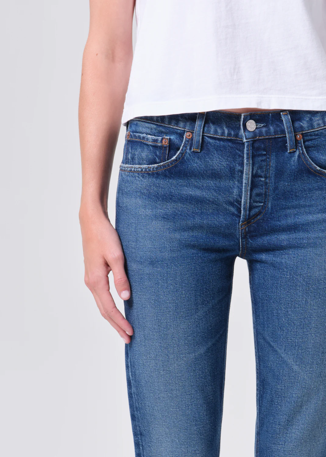 Cocktail Ankle Jean (Comfort Stretch) in Outline - Image 5