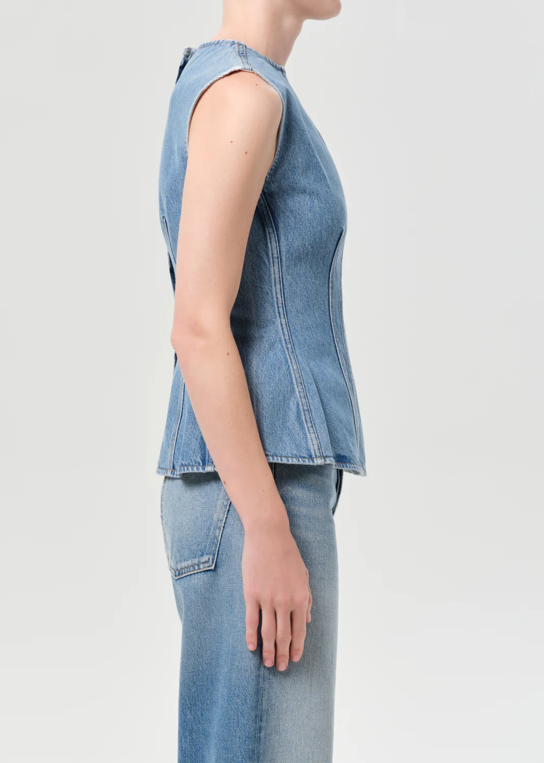 Corbin Denim Shell Shirt in Danton - Image 3