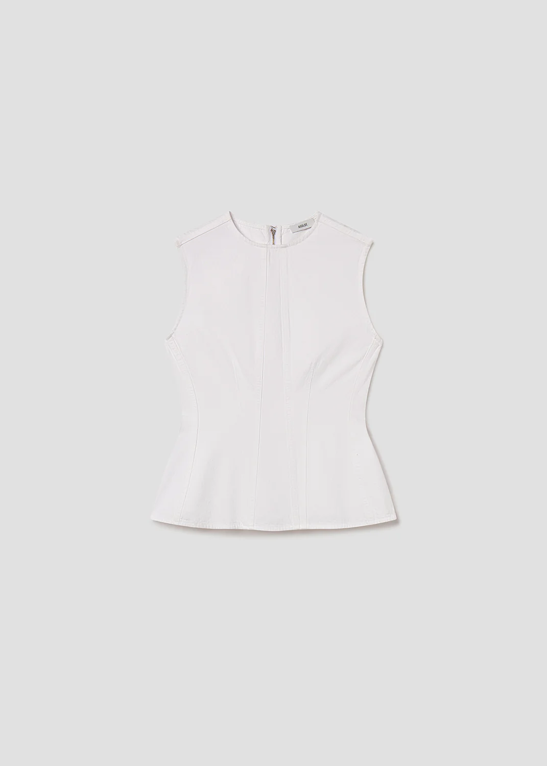 Corbin Denim Shell Shirt in Marshmallow - Image 7