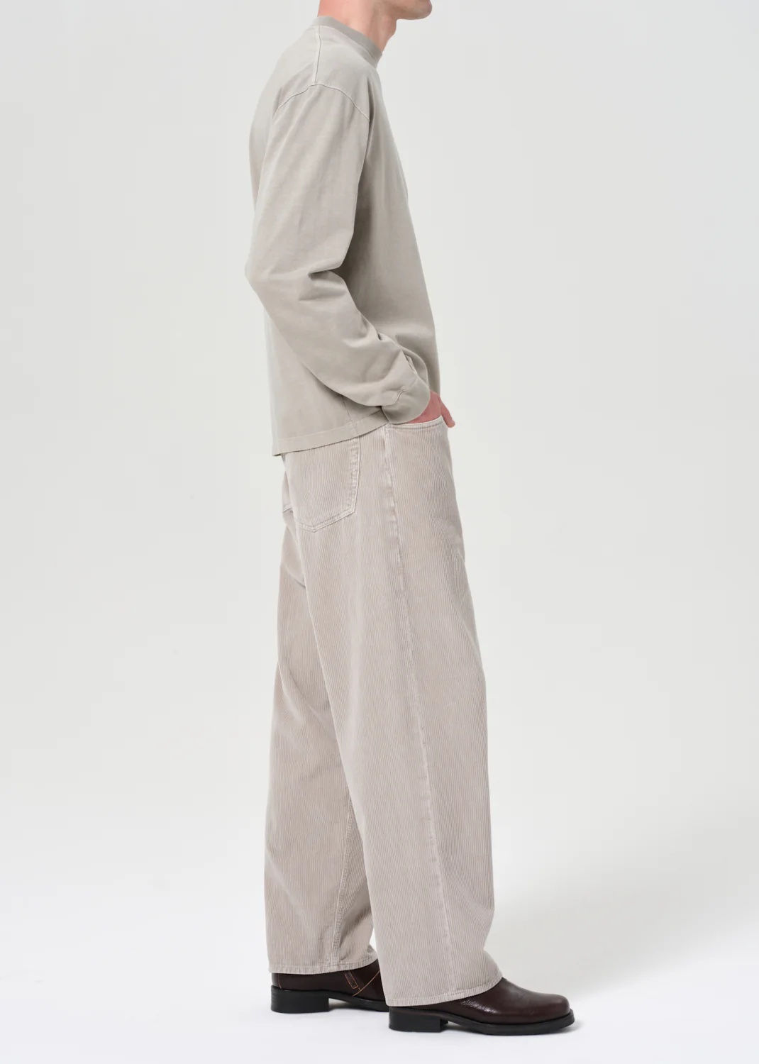 Fusion Jean (Corduroy) in Pumice - Image 4