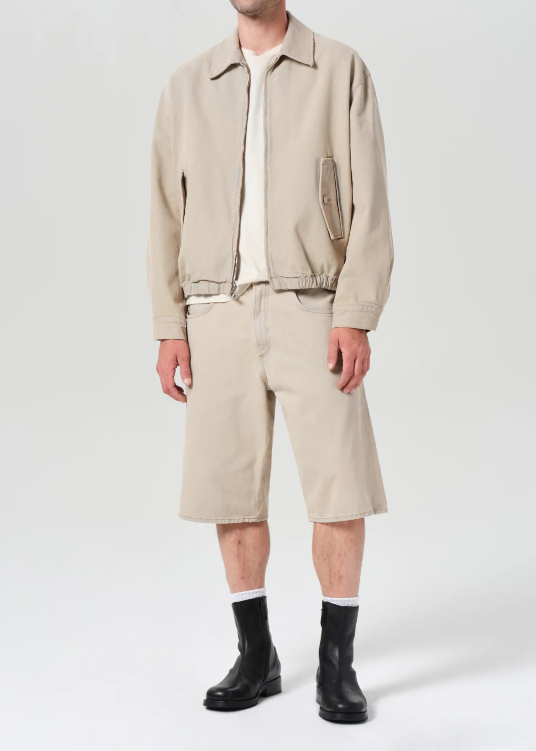 Fusion Skater Short in Burnished Khaki - Image 3
